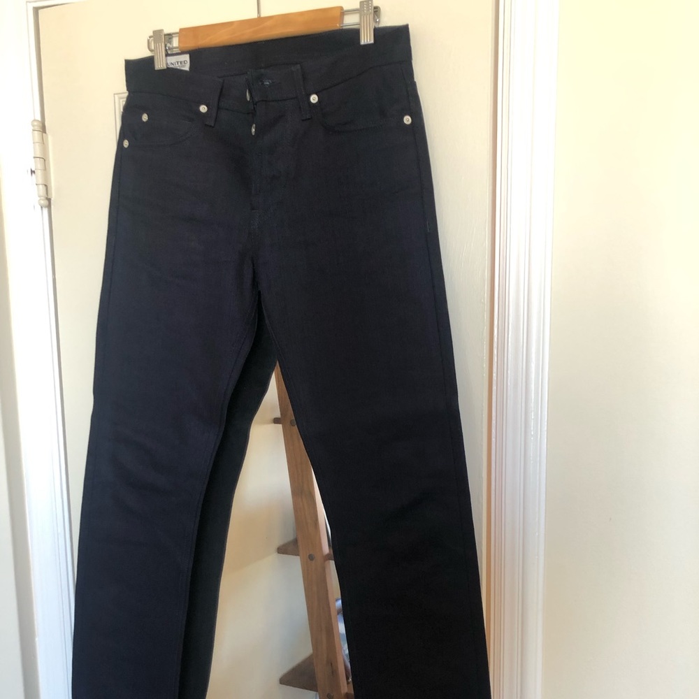 United Dry Stock denim navy selvage size 30